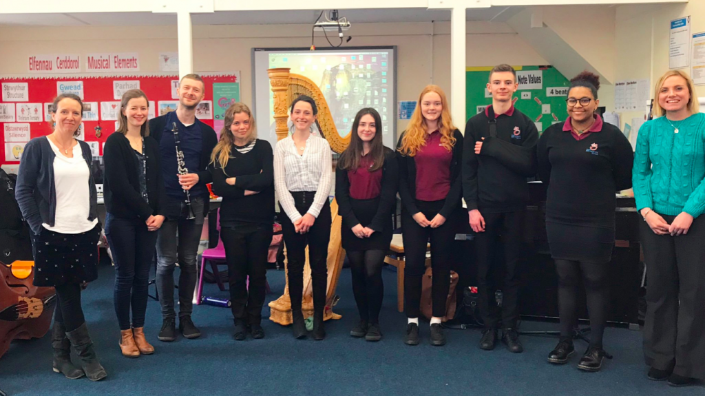 Young Composers of Dyfed Workshop at Bryngwyn School - April 2019