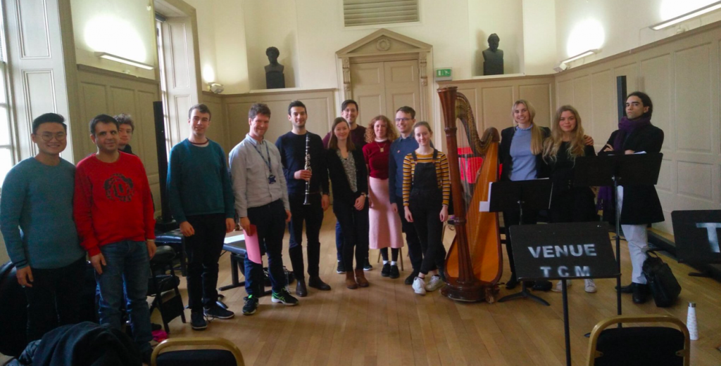 With Master's Composition students from Trinity Laban Conservatoire of Music and Dance - March 2019